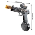 thumbnail image 3 of Transparent Electric Water Blaster with Light-Up Muzzle, High-Power Automatic Water Gun with Detachable Drum Magazine & Rechargeable Battery for Pool, Beach & Outdoor Activities,E, 3 of 6