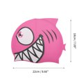 thumbnail image 4 of Unique Bargains 1 Pc Waterproof Cartoon Fish Pattern Swim Cap Pink, 4 of 6