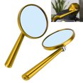 thumbnail image 3 of ESTINK Handlebar Mirror,Rearview Mirror Replacement,Retro Rear View Mirror CNC Aluminum Alloy Universal for Motorcycle 8mm 10mm Mounting Size, 3 of 8