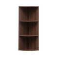 IRIS USA, 3Tier Corner Curved Shelf Organizer, Brown