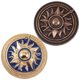 thumbnail image 2 of 2 broches retro elegantes con forma de círculo redondo y personalidad para decoración., 2 of 6