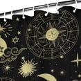 thumbnail image 3 of Gothic Shower Curtain Set - Dark Celestial Moon & Star Print, Mystical Cosmic Bath Decor, Waterproof Polyester 72"Wx72"L, Goth Aesthetic Gift, 3 of 5