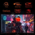 thumbnail image 2 of Monitor de juegos curvo Z-Edge de 24 pulgadas, frecuencia de actualización de 180 Hz, MPRT de 1 ms, monitor de juegos FHD 1080, curvo R1650, pantalla premium UG24 AMD Freesync, 2 of 5