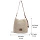 thumbnail image 2 of Bandolera LEIDAXIA de algodón tejido a mano a ganchillo beige para mujer, 2 of 8