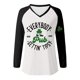 thumbnail image 4 of Camiseta de manga larga con estampado del Día de San Patricio para mujer - Top informal con cuello en V - Poliéster-spandex - Divertido diseño Pub Gettin', 4 of 4