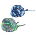 thumbnail image 1 of 2 piezas para mujer para hombre, gorro de quimio a prueba de polvo, gorro de quimioterapia Verde + Flamenco, 1 of 5