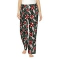 thumbnail image 2 of Lsque Autumn Forest Mushrooms Print Women's Pajama Pants, Lounge Pant - Comfortable Home Wear,Elastic Waistband, Stylish Design-Large, 2 of 9