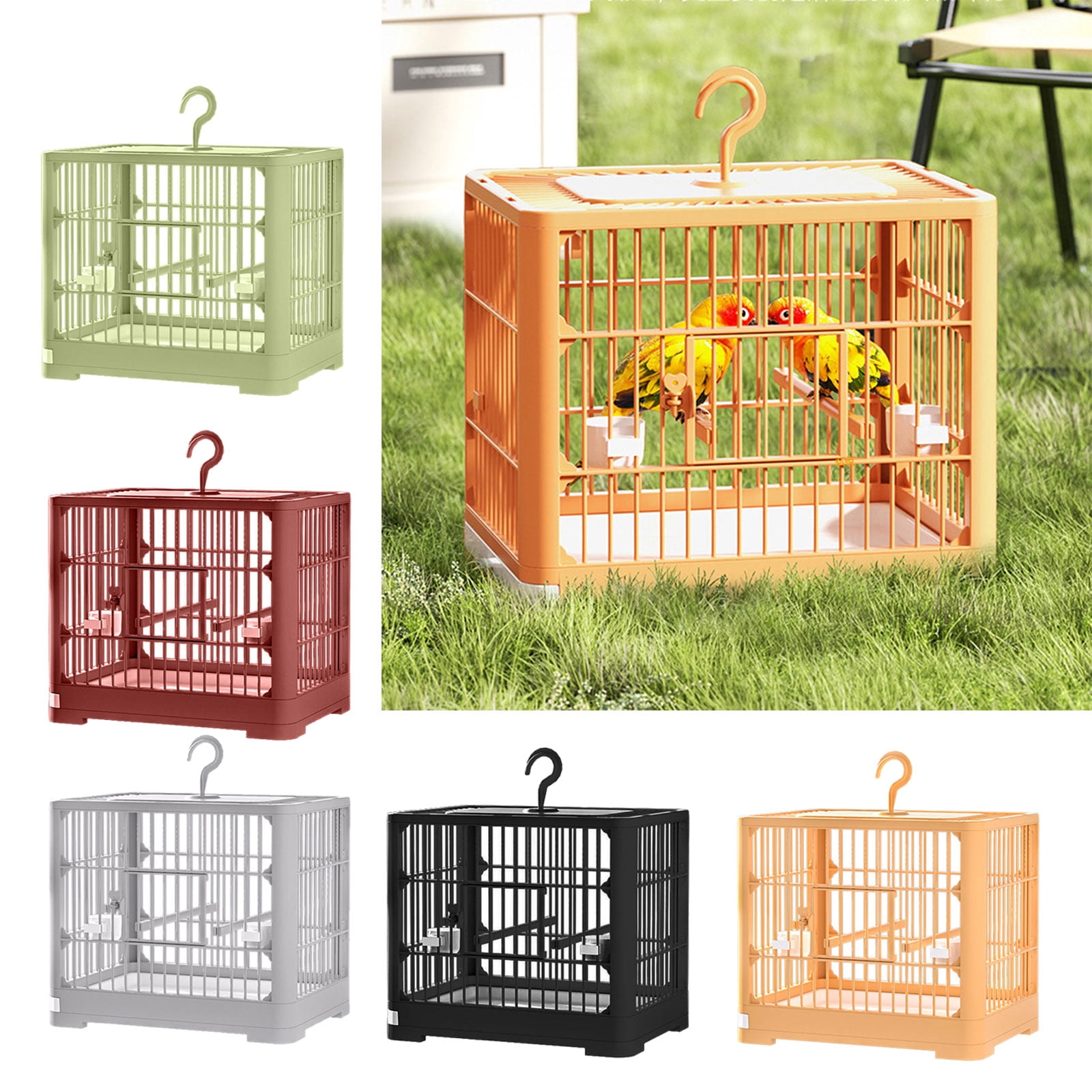 Comfortable Bird Cage for Indoor Outdoor Generous Living Area for Pet Birds Large Breathable Birdcage for Parrot