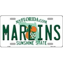 Marlins Florida State Metal Novelty License Plate