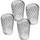 thumbnail image 1 of 4 pantallas de canalón de aluminio, filtro de canalón, protector de canalón de metal, antihojas, roedores, canalón ajustable, bajante, accesorios de construcción de techo, 15 x 8 cm, 140 g TUNC Sencillez, 1 of 5