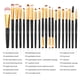 thumbnail image 4 of Juego de 20 brochas de maquillaje profesionales, brochas sintéticas premium para base, polvos, rubor, sombras, correctores, cosméticos para ojos, kit de brochas de maquillaje., 4 of 8
