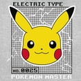 thumbnail image 2 of Women's Pokemon Pikachu Electric Type  Graphic Tee Athletic Heather Large, 2 of 4