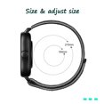 thumbnail image 6 of KONEE Band Compatible with Garmin Venu Sq 2/Venu Sq 2 Music/Amazfit GTS 2 Min/GTS 4 Mini,Nylon Watch Strap,Velcro Wristband, Watch Bracelet for Amazfit Bip/S/Lite/U Pro/3/3 Pro-Black, 6 of 7