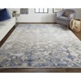 thumbnail image 2 of Feizy Laina Transitional Gradient & Ombre, Tan/Ivory/Blue, 3' x 5' Accent Rug Easy Care Pet & Kid Friendly Stain Resistant Industrial Abstract Floor Rug for Living room Bedroom, 2 of 8