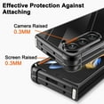 thumbnail image 4 of Compatible for Samsung Galaxy Z Fold 5 Case, Galaxy Z Fold 5 Clear Phone Case Cover with Four Corners Airbag Fall Prevention, Slim Thin Shockproof Protective Cases for Samsung Z Fold 5 (Black), 4 of 6
