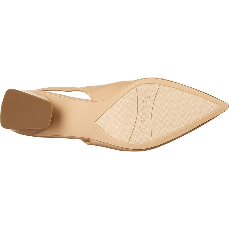 Franco Sarto Women's L-Racer Slingback Pumps Beige Nude 5.5M
