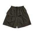 thumbnail image 6 of Stylish Layered Shorts for Women Loose Elastic Waist Straight Leg Drawstring Casual Shorts, 6 of 6