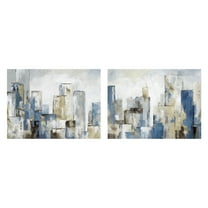 Masterpiece Art Gallery City Blues I & II by Nan Canvas Art Print Set of 2 (18" x 24")