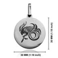 thumbnail image 2 of Stainless Steel Tribal Capricorn Zodiac (Sea Goat) Round Medallion Keychain Circle Ring, 2 of 2