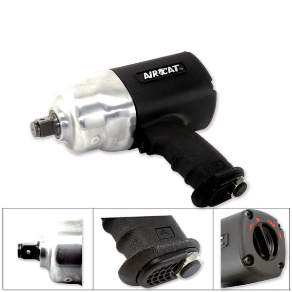 Air Cat 3/4" inch Aircat Twin Clutch Impact Wrench Torque 1400 ftlb Composite Handle Walmart