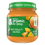 Gerber 1st Foods Organic for Baby Baby Food, Butternut Squash, 4 oz Jar