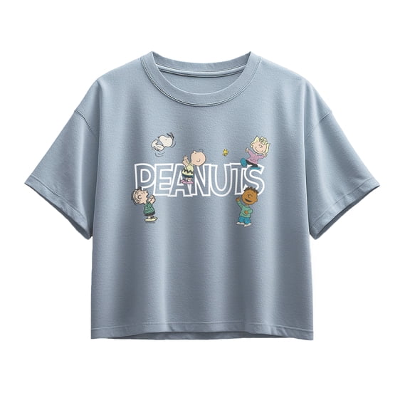 Peanuts - Friends Playing - Youth Girls Boxy T-Shirt