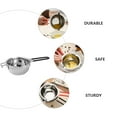 thumbnail image 3 of 2 Pcs Poêle à Fondre en Acier Inoxydable pour Chocolat, Poêle Durable pour Beurre et Fromage, 3 of 9