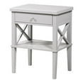 thumbnail image 1 of Comfort Pointe Marta Dove Gray 1-Drawer Wood Nightstand with Storage Shelf, 1 of 7