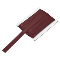 Uxcell Double Fold Bias Tape for Sewing 5/8 Inch x 6 Yards Satin Pre-fold Continuous Binding Tape for Seaming Quilting Hemming Binding DIY Crafts, Wine Red