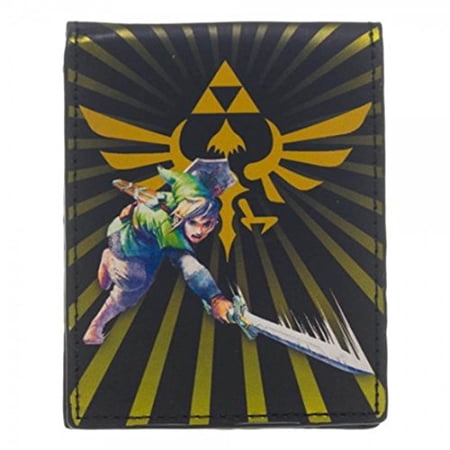 Bioworld The Legend Of Zelda Unisex Trifold Wallet Multicolor Gold 1-Piece