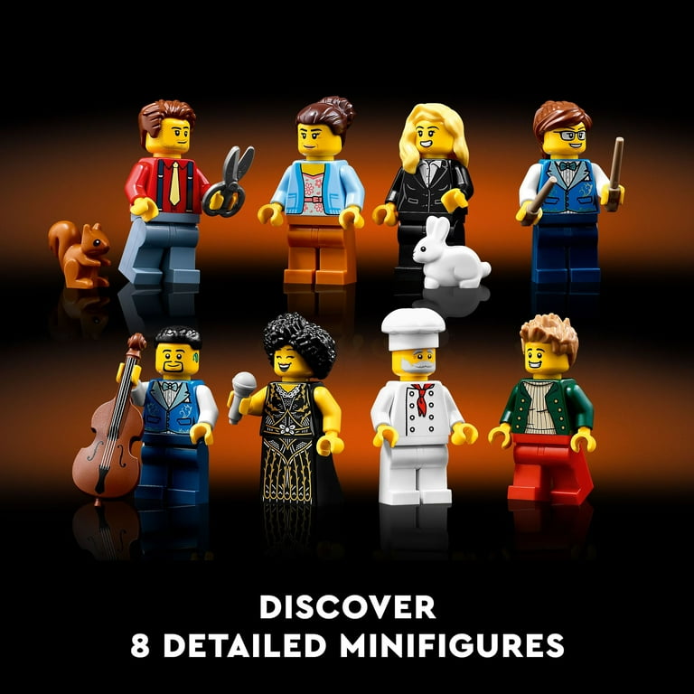 ジャズレコードセレクション17枚セット – Set 1 LEGO Icons Jazz Club Building Blocks for Adults - Office or Book