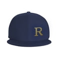 thumbnail image 3 of ZICANCN Alphabet R Pattern Baseball Caps, Trucker Hats for Men And Women, Adjustable Breathable Flat Caps, Navy Blue, 3 of 6