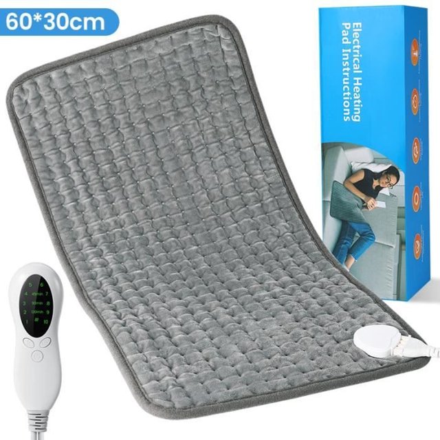 Electric Heating Pad - PIMPIMSKY - 75W - 60 x 30 cm - 10 Heating Levels - Machine Washable