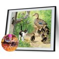 thumbnail image 4 of Taladro Diamante Pintura Cgtredaw 5D DIY Pueblo Gato Patos Punto Cruz bordado, 4 of 9