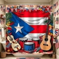 thumbnail image 4 of Fmbmuo Patriotic Shower Curtain 72x72 Inch Waterproof Heavy-Duty Polyester Bathroom Curtain with 12 Hooks Home Decor,Multicolor, 4 of 5