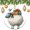 Pattern-2, variant on Cartoon Santa Claus Peeking Snowflakes Ornament Merry Christmas Cute Santa Claus Double Sided Porcelain 3 Inch Christmas Tree Hanging Accessories for Family Friend