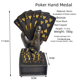 thumbnail image 1 of Estatua de arte de figura de escritorio - Escultura de decoración del hogar, estatua de escultura de arte de resina, estatua de trofeos de póquer en base cuadrada de lujo, decoración de estante, 1 of 5