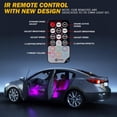 thumbnail image 4 of Tira de luces LED para interior de coche Xprite RGB con control Bluetooth, 4 of 6