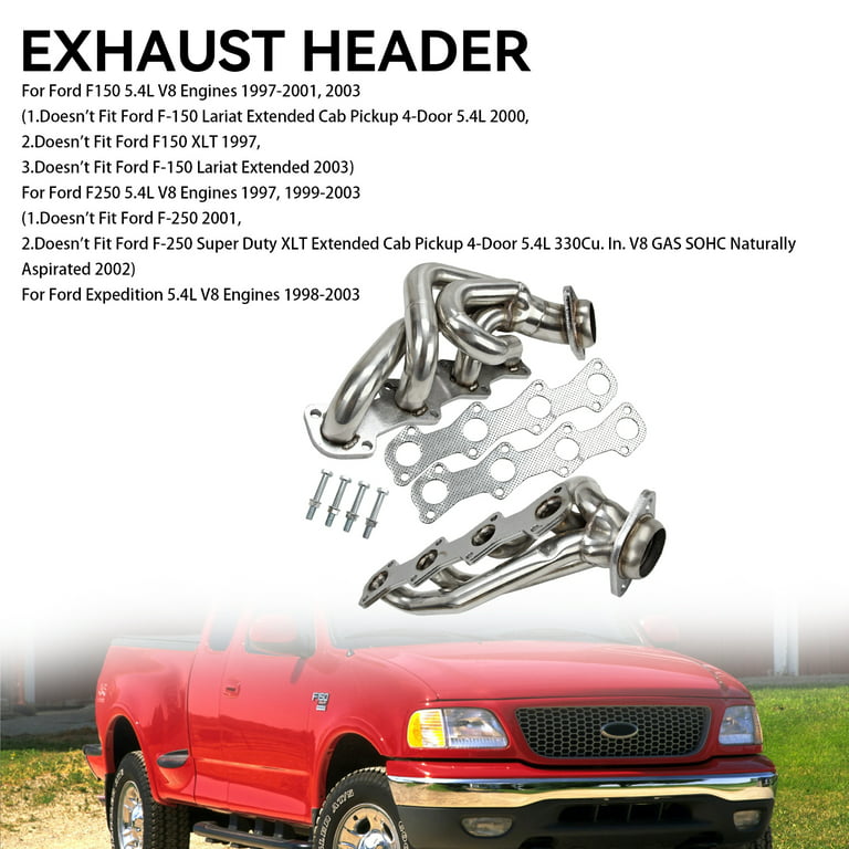 Manifold Headers Fit for Ford F150 F250 Expedition 1997-2003 5.4L