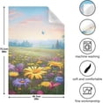 thumbnail image 3 of SKYSONIC Meadow Flowers Kitchen Towels, 18 x 28 Inch Super Soft and Absorbent Dish Cloths for Washing Dishes, 1 PCS Reusable Multi-Purpose Microfiber Hand Towels for Kitchen, 3 of 7
