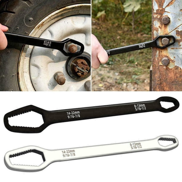 Llave universal de doble boca LNGOOR, llave autoajustable de doble cabeza, llave universal de doble boca, llave de 8-22 mm, juego de llaves, tornillos, tuercas, reparación, herramienta para