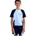 thumbnail image 5 of Boys Swimsuits 2 Piece UPF 50+ Rash Guard Short Sleeve Swim Shirts with Drawstring Shorts Bathing Suits Quick Dry Swimwear, 5 of 8