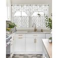 thumbnail image 4 of Sparrow Swag Kitchen Curtains Sets for Windows 24 Inch Length, Spring Birds on The Branches Vintage Country Short Window Curtain Panels Swags Valances and Tiers 3 Piece Set for Cafe/Dining Room, 4 of 5