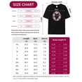 thumbnail image 7 of T Shirts for Women Short Sleeve Cotton Crewneck T-Shirt, Black Cat Flowers Embroidery Tee Tops Casual Basic T-Shirts, XS-5XL Black XS, 7 of 7