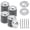 C+L, variant on 100 Pcs 1.77 Inch Plastic Washers - 45mm Polypropylene Foam Board Fasteners, Insulation Washers for Fixing and Fastening Rigid Foam and Load Spreading (A, 100)