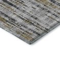 thumbnail image 3 of Addison Rugs Mayfield Washable Transitional Broken Bars Silver Rectangle Rug, 2'6" x 3'10", 3 of 5