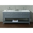 thumbnail image 3 of Stufurhome Marla 72 inch Grey Double Sink Bathroom Vanity, 3 of 9