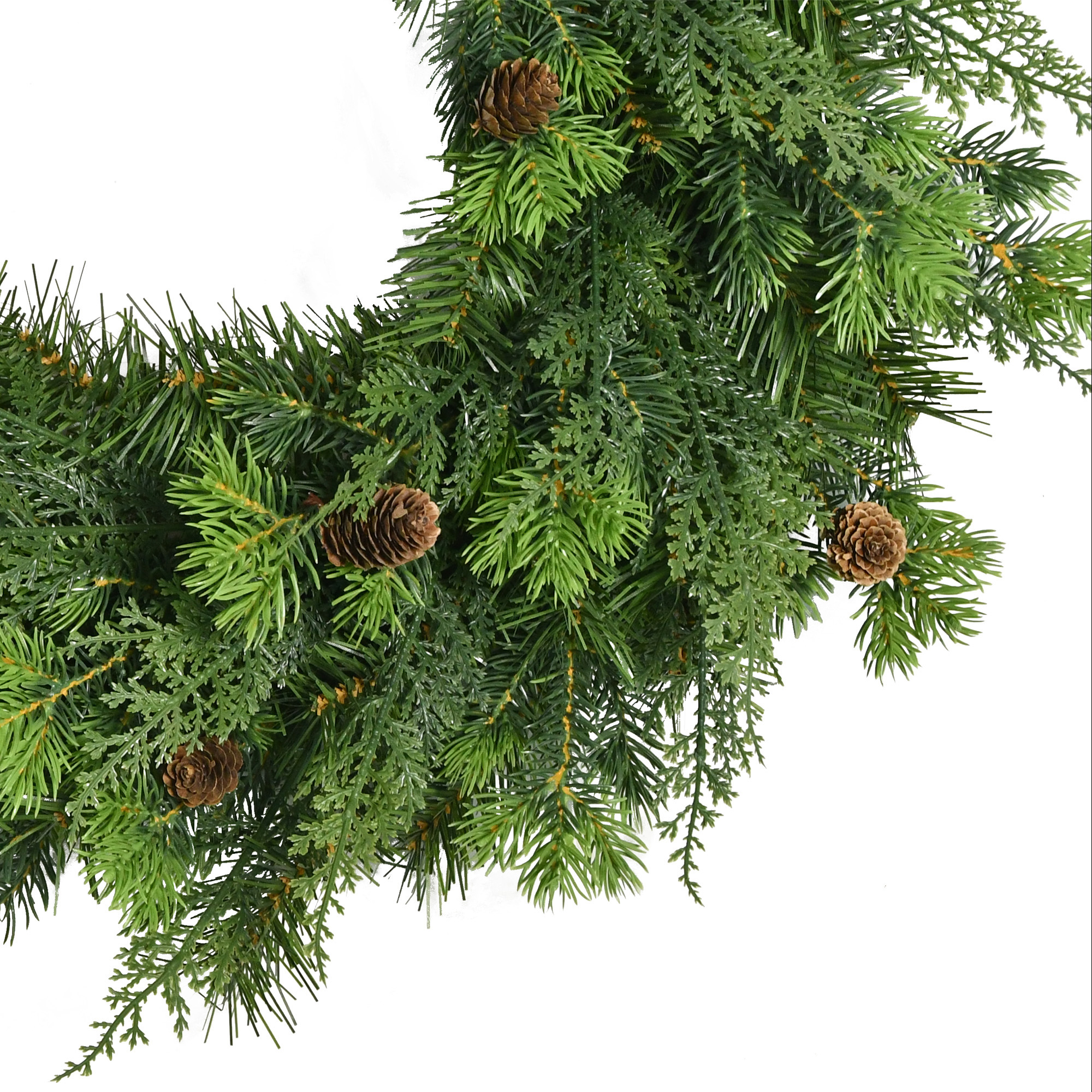 Holiday Time 24" Sonoma Cypress With Pinecones Artificial Wreath photo 3