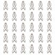 thumbnail image 1 of Colgante de cinta rosa/roja para concientización sobre el cáncer de mama, colgante con cuentas, 1 of 4