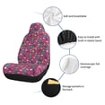 thumbnail image 4 of Uemuo Summer Flamingo Pattern Car Seat Covers for Front Seats Waterproof Seat Covers for Cars, Universal Auto Front Seats Protector Fits for Car-2 PCS, 4 of 6